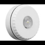 Dispositif visuel alarme feu flash rouge base courte montage au plafond IQ8L-C couverture C-3-7,5