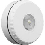 Dispositif visuel alarme feu flash rouge base courte montage au plafond IQ8L-C couverture C-3-7,5